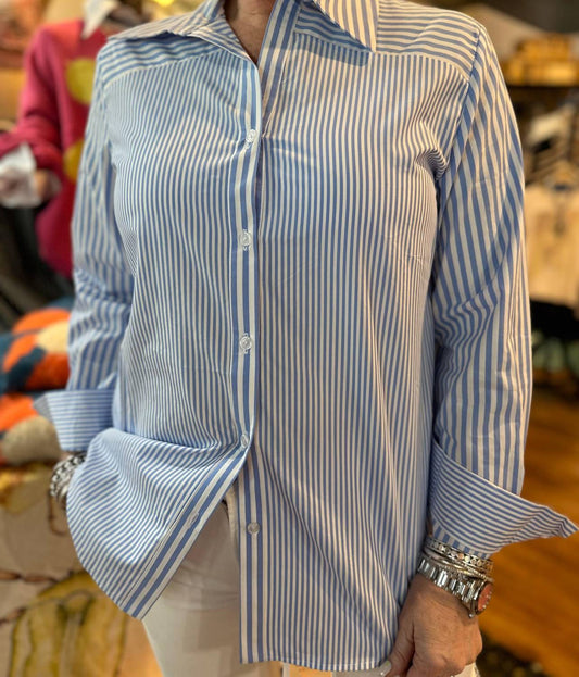 Ravel - Scope Stripe Button-Up Top