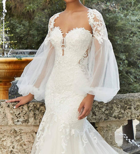 Morilee - Tie Back Bishop Sleeves