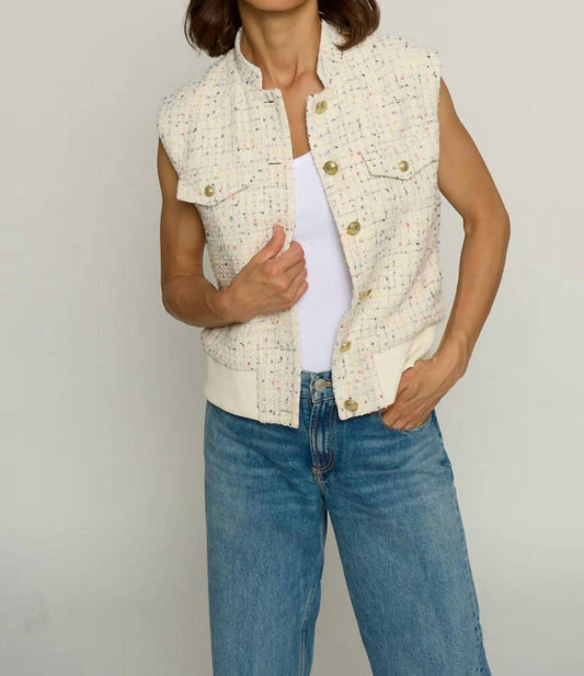 Central Park West - Tweed Bomber Vest