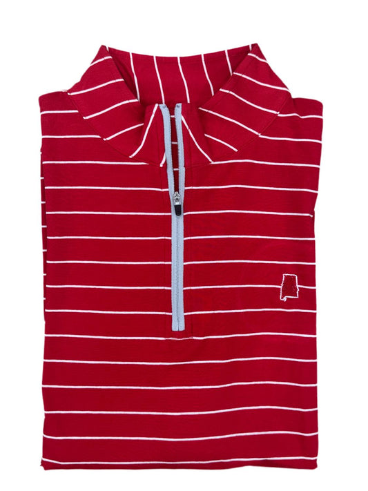 Peach State Pride - Men's Alabama Quarter Zip Sweater