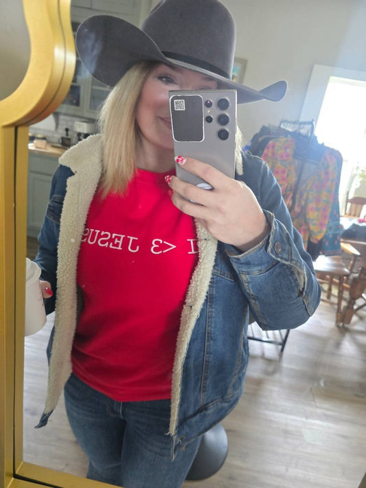 Ali Dee Wholesale - Women's Embroidered Christian Graphic Cowgirl Pullover Sweater