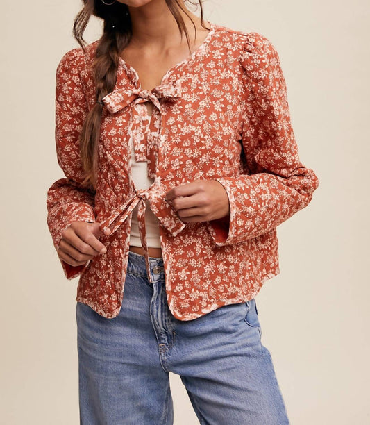 Listicle - Ditzy Floral Jacket