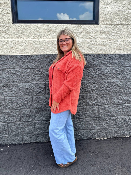 Bucketlist - Women's Eileen Plush Oversized Shacket