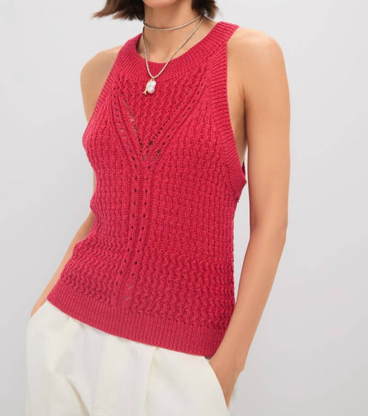 Greylin - Jhayna Knit Crochet Halter Top