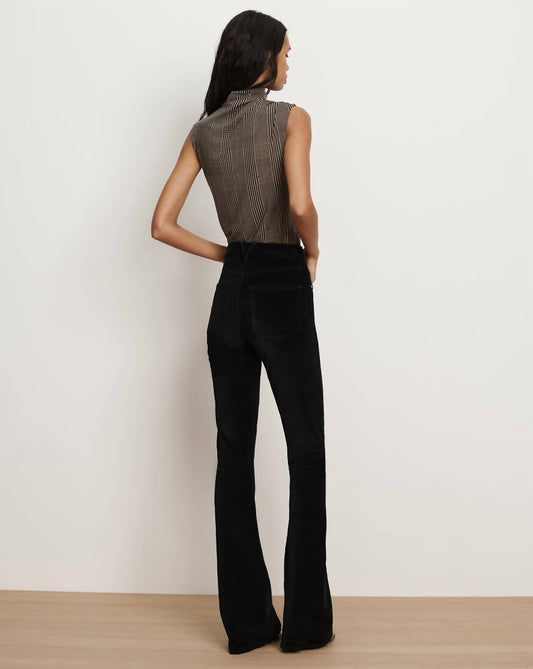 Veronica Beard - Beverly Velvet Skinny Flare Pants