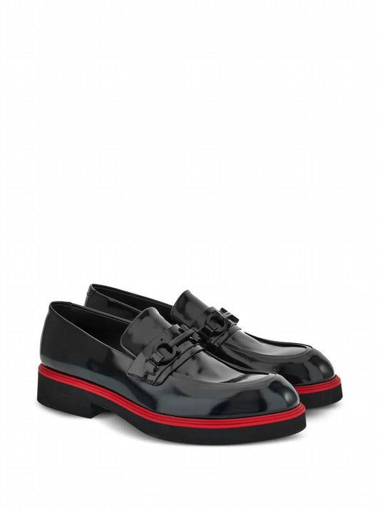 Salvatore Ferragamo - Men's Gancini-ornament Leather Mocassins