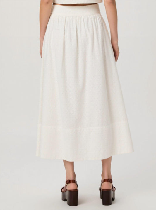 Paige - Ojai Eyelet Midi Skirt