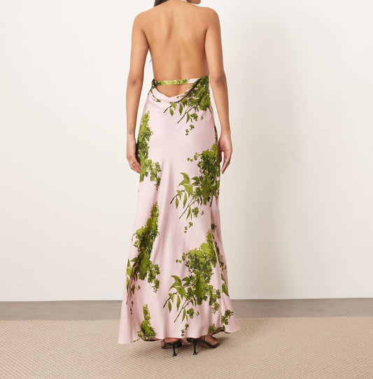 Arrange - Plunge Cowl Neck Maxi Dress