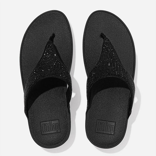 Fitflop - Women's Lulu Crystal Embellished Toe-post Sandal