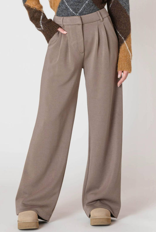 Room 34 - Women's Wide Leg Knit Trousers