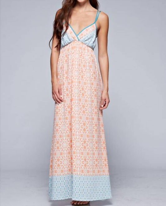 Lovestitch - Moroccan Tile Pattern Maxi Dress
