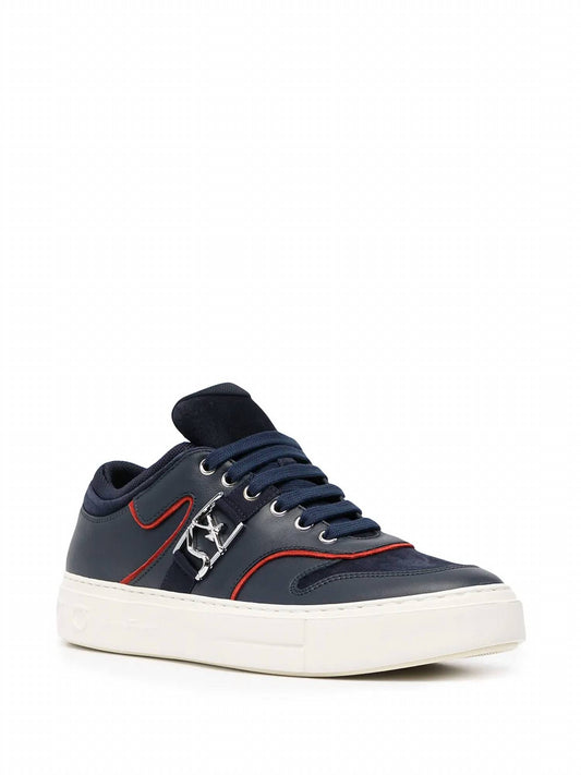 Salvatore Ferragamo - Men's Borg Logo Low-top Sneakers