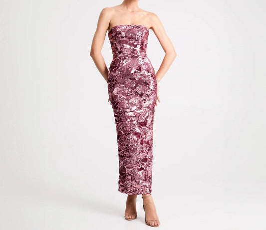 Helsi - Leslie Strapless Sequin Gown