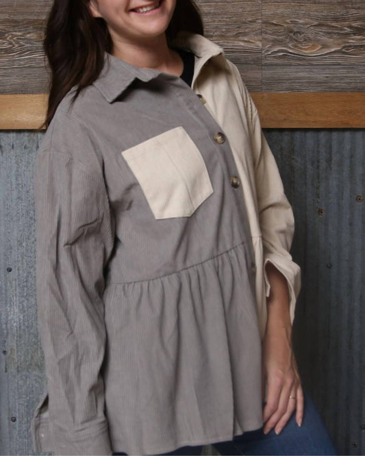 Amoli - Corduroy Shacket