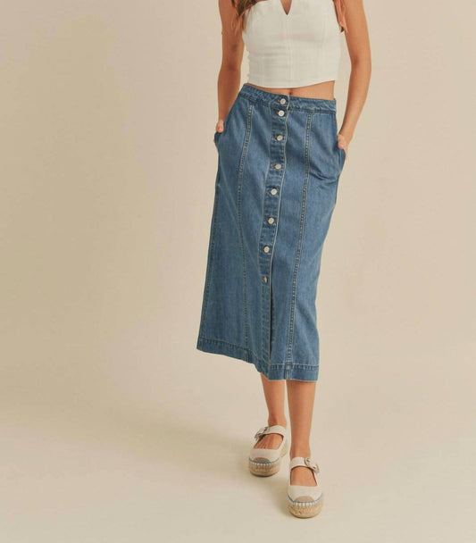 Miou Muse - Button Down Skirt