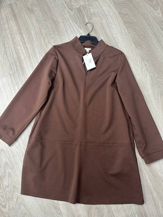 Jodifl - Women's Stand-up Collared Shift Dress