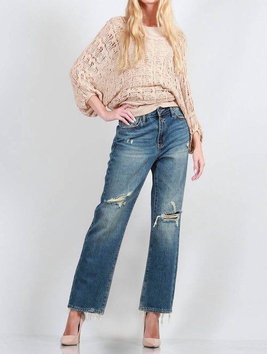 Special A - High Rise Distressed Dad Jeans