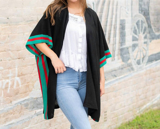 Viv & Lou - Lindsey Preppy Stripe Wrap Shawl