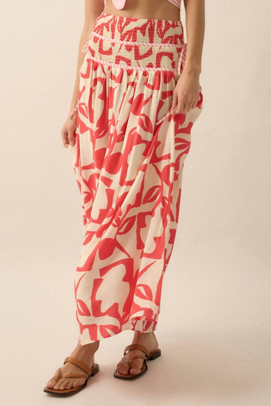 Promesa - Abstract Floral Skirt