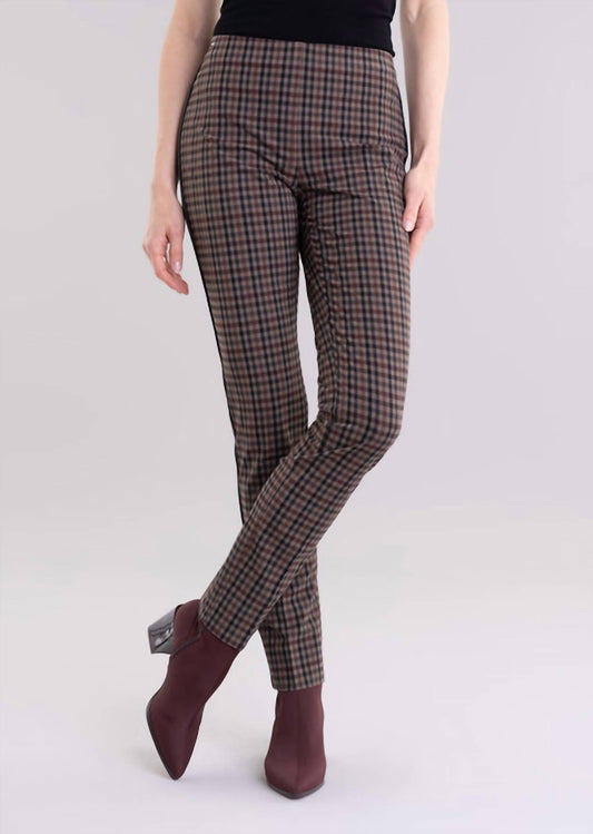 Lisette L - Emery Plaid Slim Ankle Pants