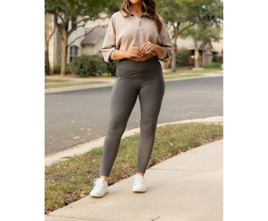 Juli - Caitlin Crossover Full Length With Pockets Leggings
