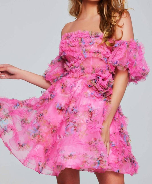 Jovani - Strapless Fit And Flare Mini Dress