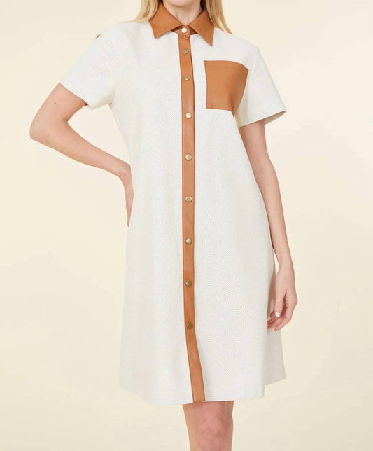 Dolce Cabo - Vegan Leather V-neck Dress