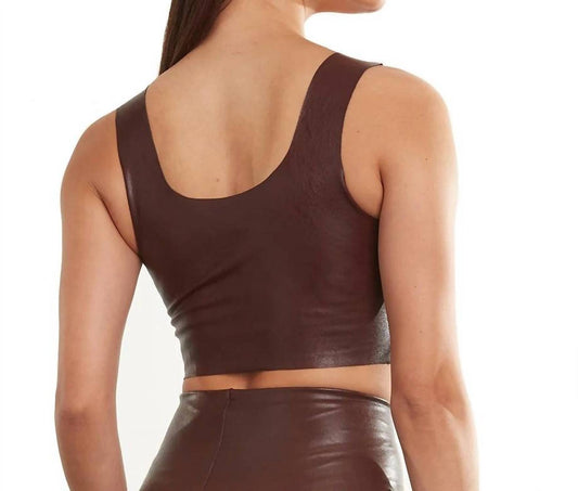 Commando - Faux Leather Crop Top