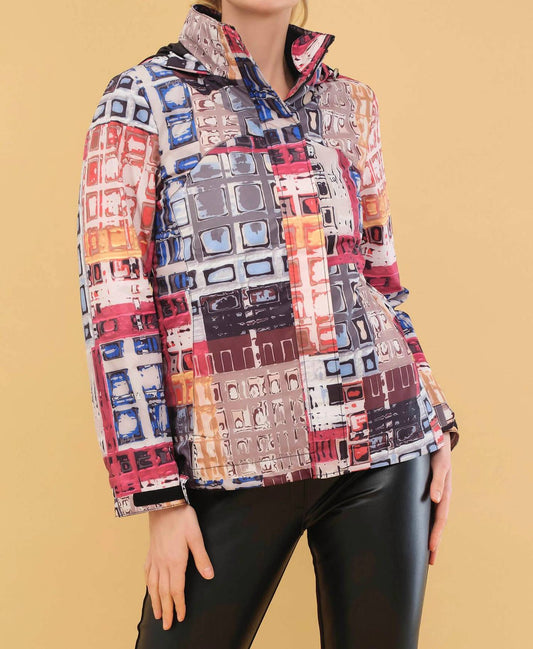 Dolcezza - Marcus Akerman Print Removable Lining Hooded Coat