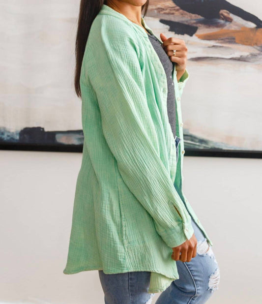 White Birch - Corey Button Up Top