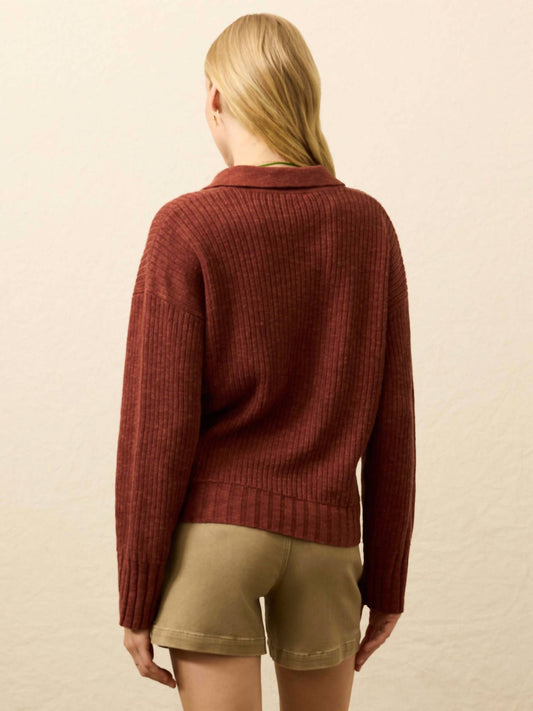 Faherty - Miramar Linen Relaxed Polo Sweater