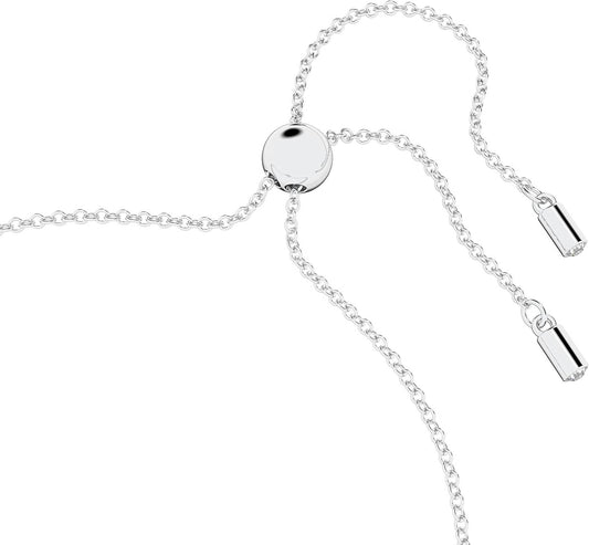 Swarovski - Women's Infinity Zirconia Hyperbola Heart Pendant Bracelet