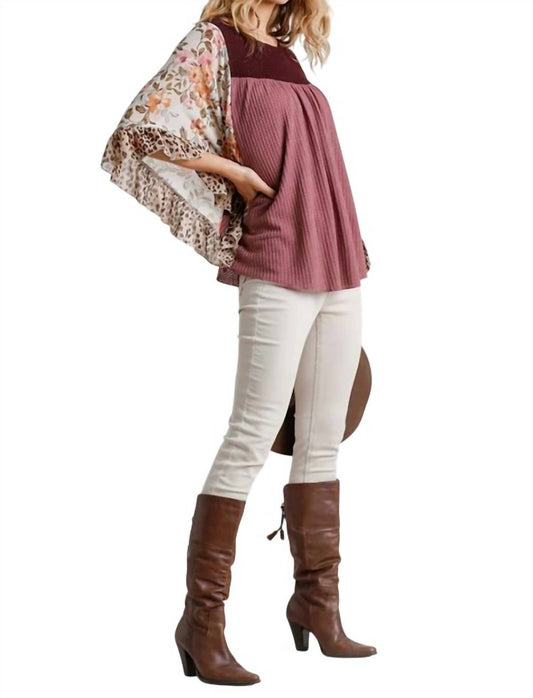 Umgee - Butterfly Sleeve Top