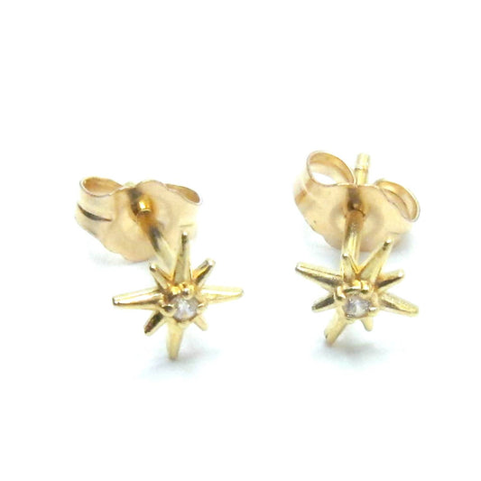 Jessica Elliot - Women's Tiny North Star Studs with CZ