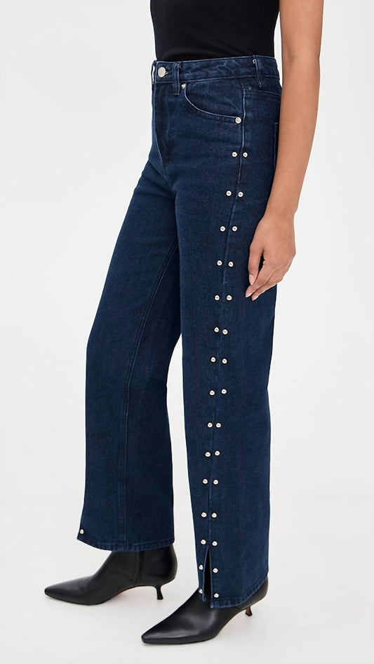 Moon River - Stud Detail Denim Jean
