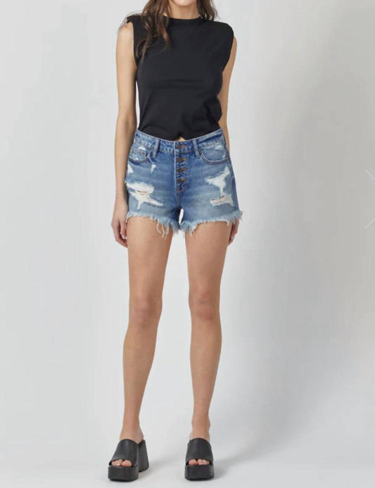 Hidden - Sofia Ultra Distressed Shorts