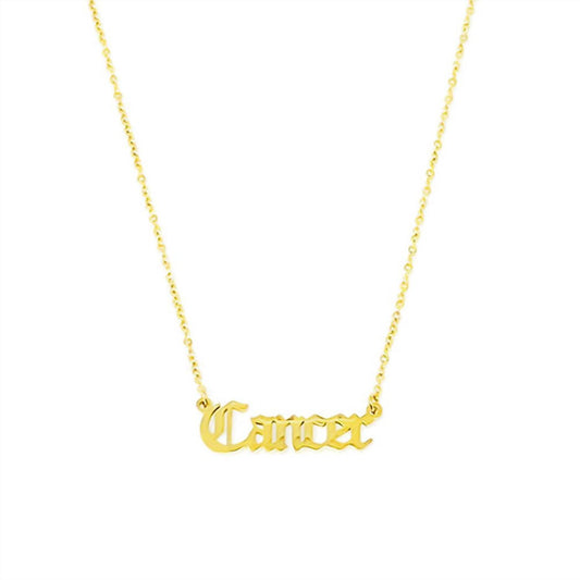 Ellison+Young - Gold Plated Cancer Zodiac Necklace