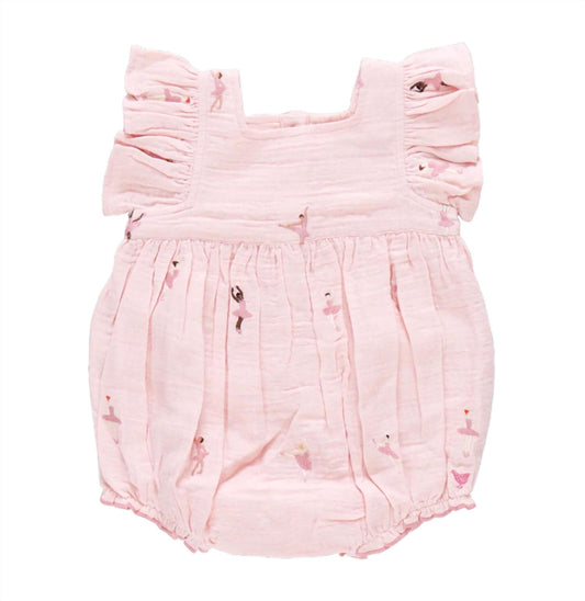 Pink Chicken - Girls Elsie Ballerina Embroidery Bubble