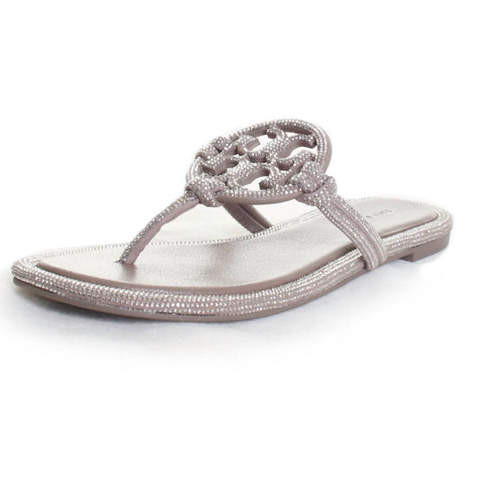 Tory Burch - Women's Miller Knotted Pave Thong Sandal