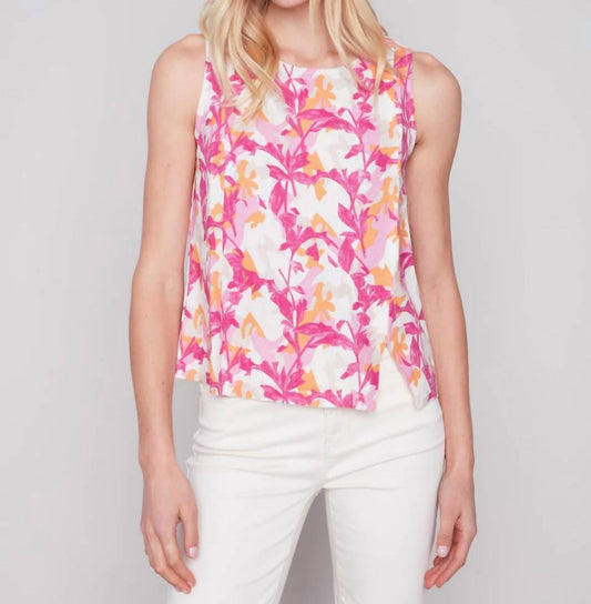 Charlie B - Linen floral tank