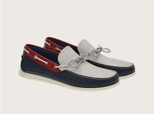 Salvatore Ferragamo - Men's Colour-block Boat Shoes