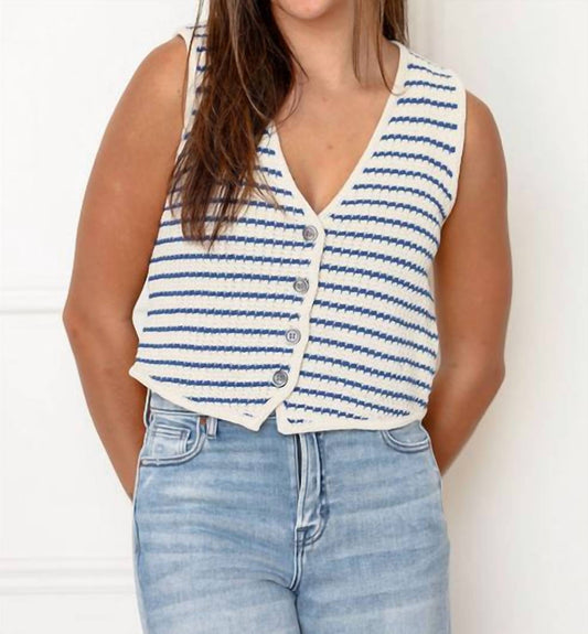 By Together - V-neck Button Down Vest