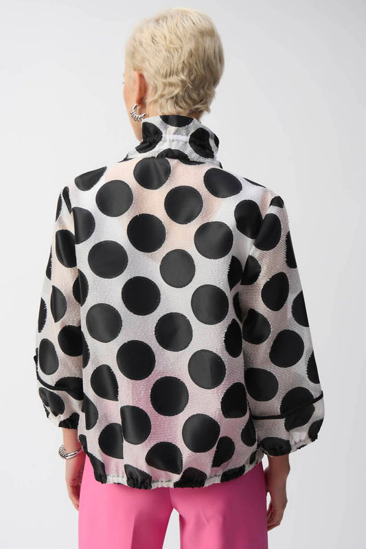 Joseph Ribkoff - Jacquard Dot Boxy Jacket