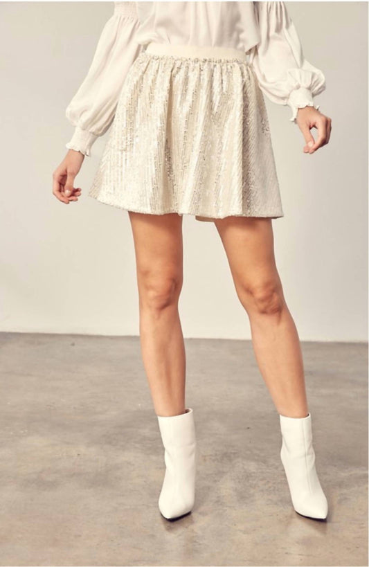 Mustard Seed - Sequin Skater Skirt