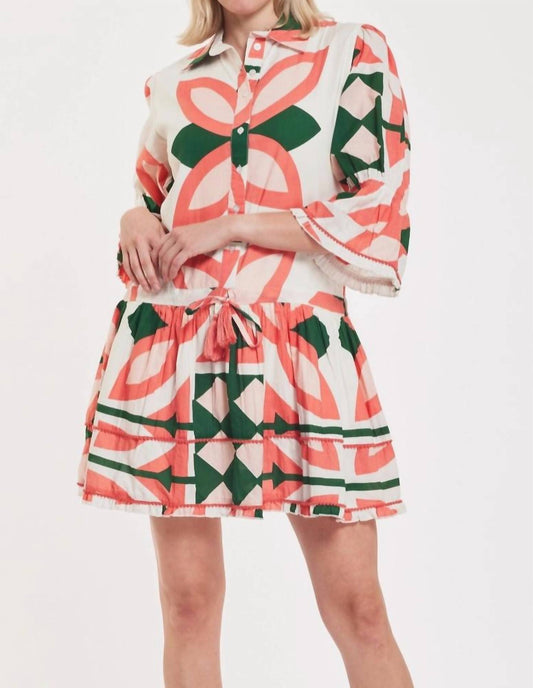 Modaposa - Penelope Dress Moroccan Abstract