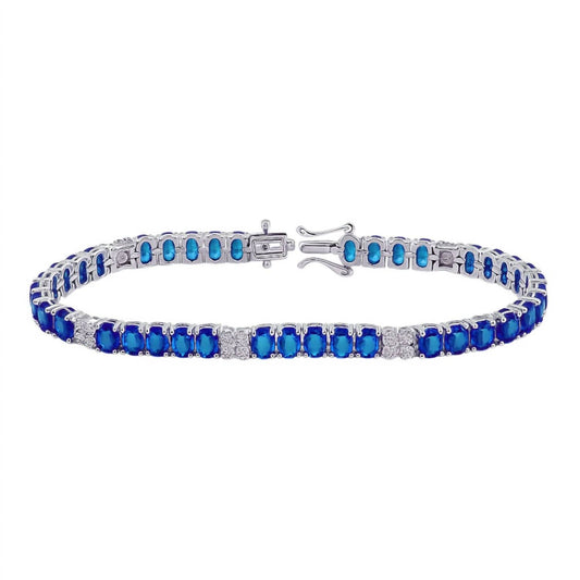 Atlanta Jewelers Supply - Women's Oval Colored Tennis Bracelet