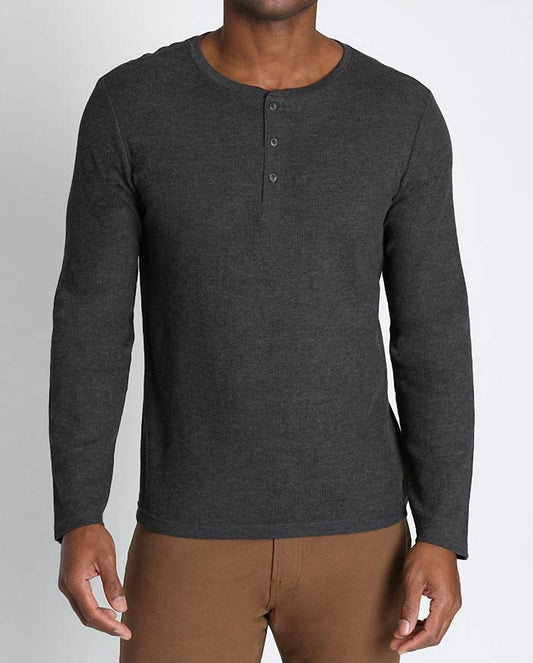 Jachs New York - Classic Waffle Henley Shirt