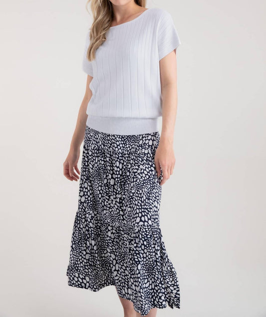 Marble - Short Sleeve Knit Top