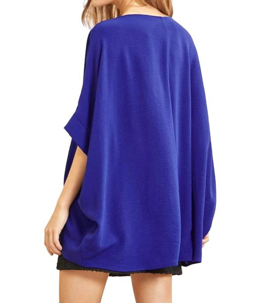 Andree By Unit - Dolman Sleeve Poncho Style Top