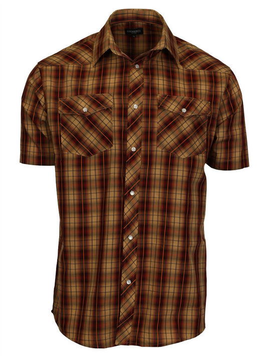 Gioberti - Men's Plaid Western Shirt